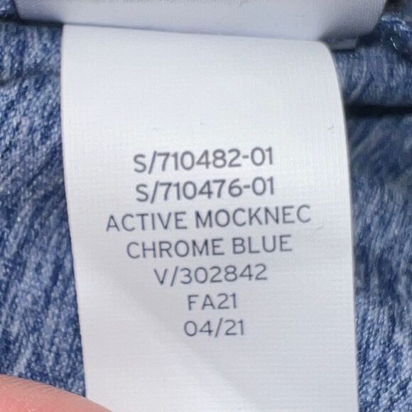 Gapfit Womens Chrome Blue Active Mock Neck Shirt Wicking Plus Size XXL NWOT - Picture 7 of 7